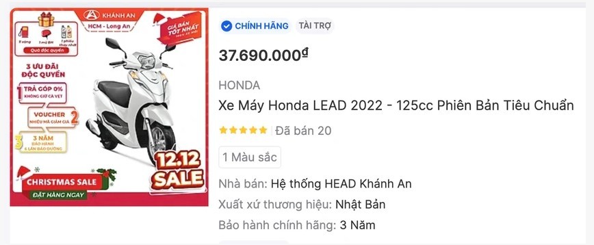 Kích cầu khách Việt dịp cuối năm, Honda LEAD mạnh tay giảm giá xuống mức rẻ ‘hiếm có khó gặp’ ảnh 1