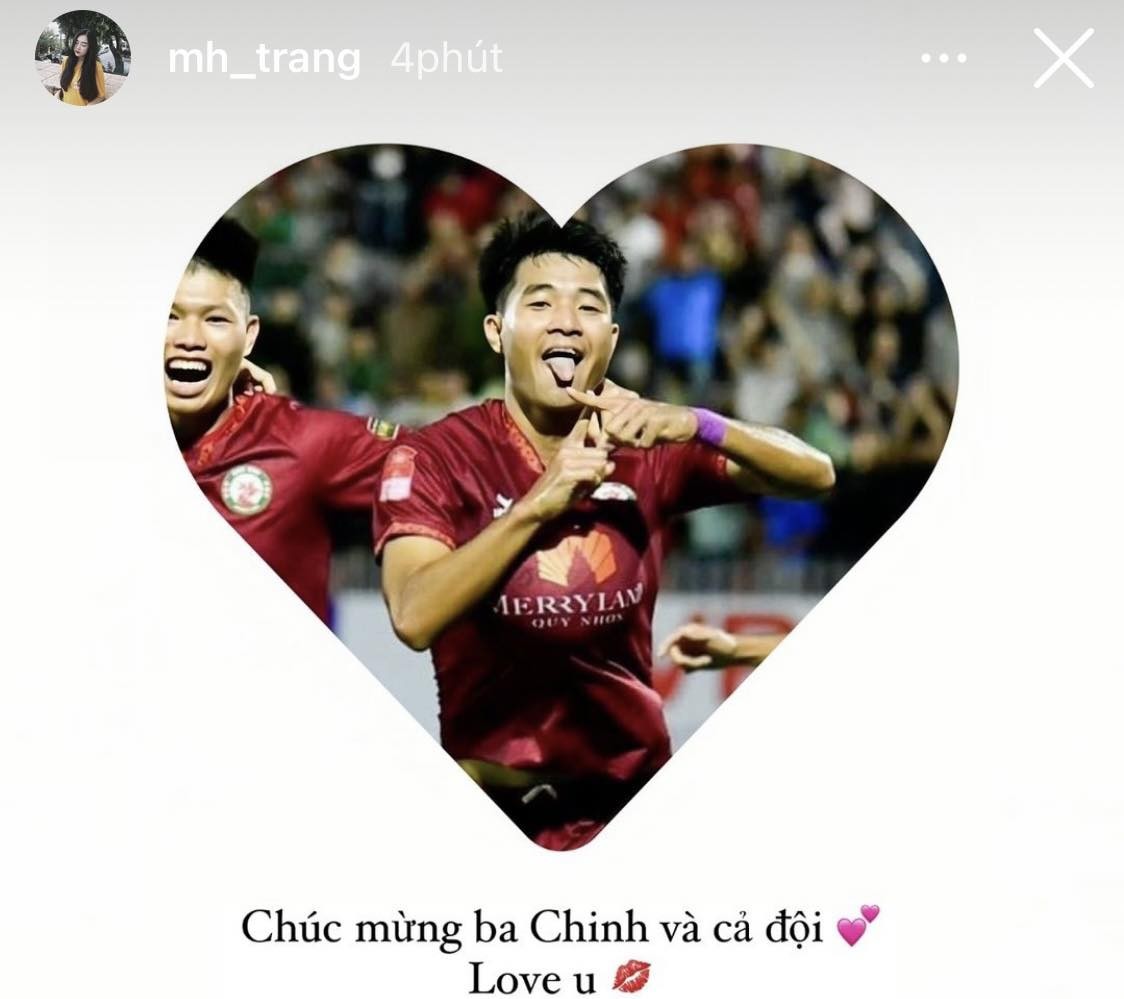 Hà Trang gửi lời chúc ngọt ngào tới chồng (Ảnh: FBNV)