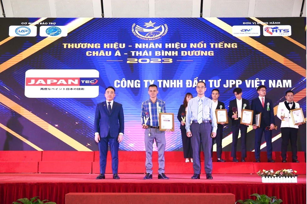 Công ty TNHH đầu tư JPP Việt Nam đạt danh hiệu top 10 thương hiệu nhãn hiệu nổi tiếng Châu Á Thái Bình Dương