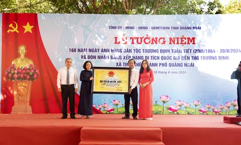 Quảng Ngãi: Tưởng niệm 160 năm ngày Anh hùng dân tộc Trương Định tuẫn tiết và đón nhận Bằng xếp hạng Di tích Quốc gia Đền thờ Trương Định 