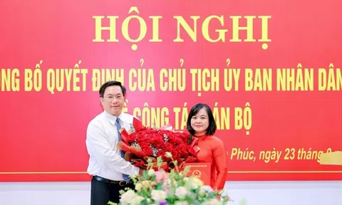 Vĩnh Phúc: Bổ nhiệm đồng chí Đỗ Thị Hồng Nhung làm Giám đốc Sở Tài chính