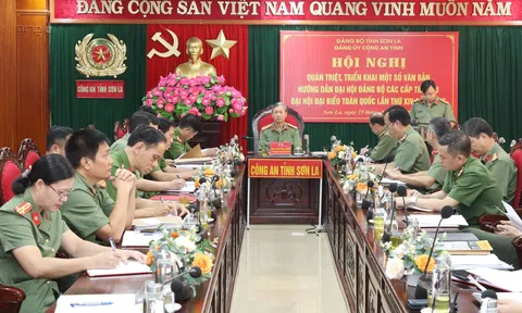 Công an tỉnh Sơn La quán triệt triển khai một số văn bản hướng dẫn đại hội đảng bộ các cấp
