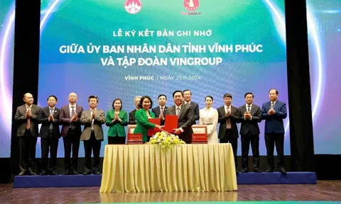 Vĩnh Phúc ký kết thỏa thuận hợp tác toàn diện về chuyển đổi xanh với Tập đoàn Vingroup