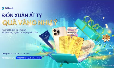 Khai xuân trúng Vàng khi gửi tiết kiệm tại PGBank