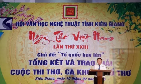 Kiên Giang: Trao giải Cuộc thi Sáng tác thơ, ca khúc phổ thơ nhân Ngày Thơ Việt Nam lần thứ 23