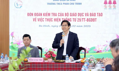 Bộ Giáo dục và Đào tạo kiểm tra việc thực hiện Thông tư 29 tại Hà Nội