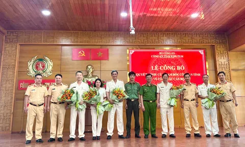 Công an tỉnh Kon Tum công bố quyết định điều động, bổ nhiệm cán bộ