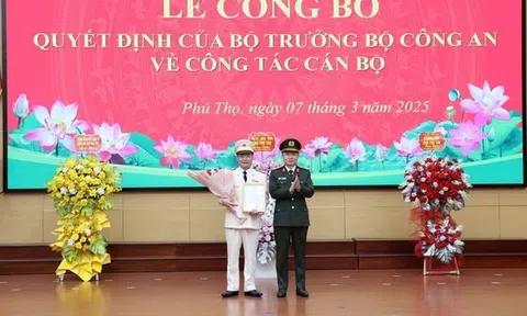 Công bố quyết định bổ nhiệm Phó Giám đốc Công an tỉnh Phú Thọ