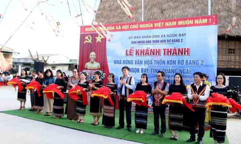 Quảng Ngãi: Phục dựng nguyên bản ngôi nhà rông gần 110 năm tuổi của người Ba Na