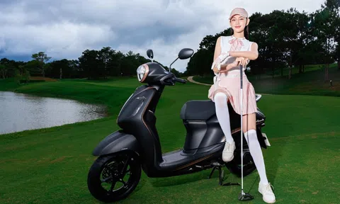 Thùy Tiên giải thích lí do các golfer nữ chuyển sang dùng xe máy trên sân golf