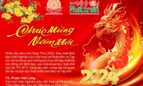 Lời chúc mừng năm mới của Tổng Biên tập Tạp chí điện tử Văn hoá và Phát triển