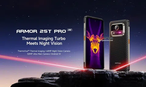 Điện thoại siêu bền Ulefone Armor 25T Pro lộ diện: Camera tầm nhiệt, pin 6.500 mAh, giá dưới 7,6 triệu ‘chặt đẹp’ Galaxy S24