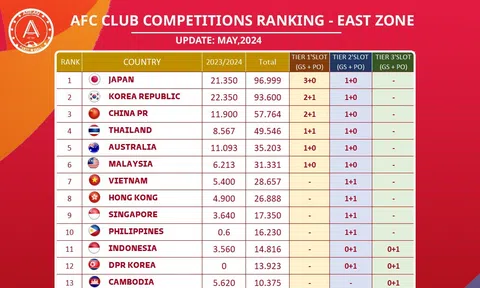Xác định đội Việt Nam hay nhất ở giải châu Á