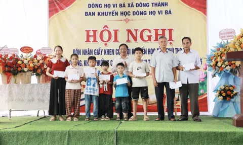 Phú Thọ: Dòng họ Vi Bá xã Đông Thành phát huy truyền thống hiếu học, khuyến tài