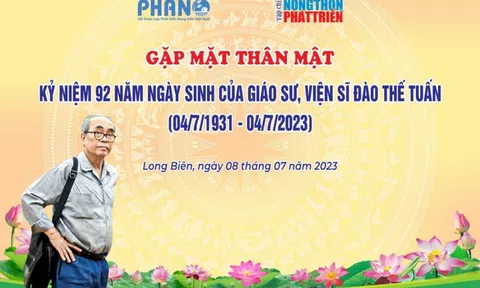 Kỷ niệm 92 năm ngày sinh của Giáo sư, Viện sĩ Đào Thế Tuấn