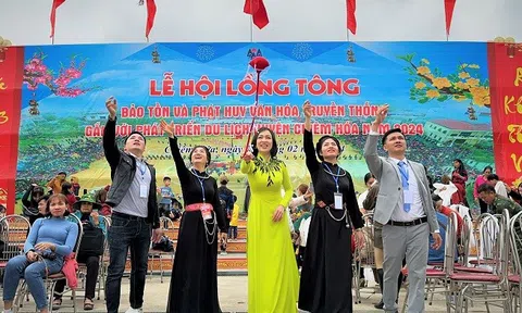 Á hậu Lê Thị Khánh Vân tham dự Lễ hội Lồng Tông – Ngày hội xuống đồng của dân tộc Tày tại Tuyên Quang năm 2024