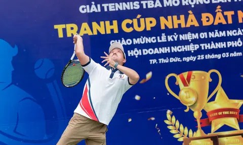 Giải Tennis TBA tranh cúp Nhà đất Nhân Mười mở rộng lần thứ II và những pha bóng đẹp mắt