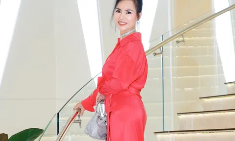 Người đẹp áo dài Nông Thị Hà lan tỏa giá trị sức khỏe đến chị em phụ nữ tại họp báo Hoa hậu Quý bà Việt Nam Toàn cầu 2023