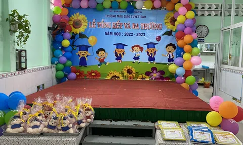 Trường Mẫu giáo Tuyết Sao tổ chức lễ tổng kết năm học 2022-2023