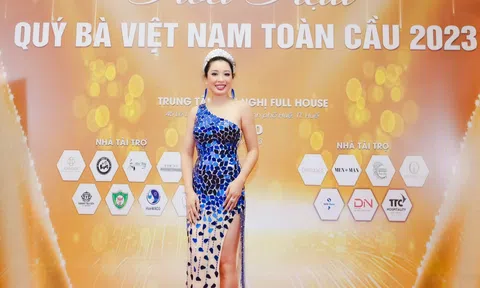 Á hậu Mai Thanh Thủy chấm thi đêm Bán kết Hoa hậu Quý bà Việt Nam Toàn cầu 2023