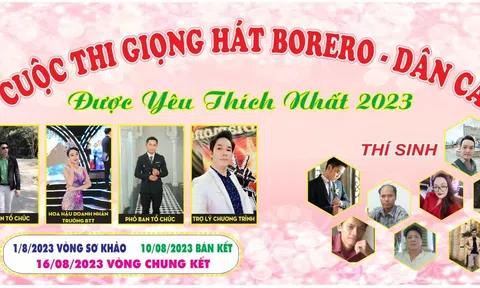 Thông báo lịch thi vòng sơ khảo Giọng hát bolero – dân ca được yêu thích nhất 2023