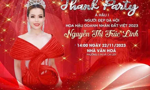 Á hậu 1 Nguyễn Thị Trúc Linh ấn định ngày tổ chức thank party
