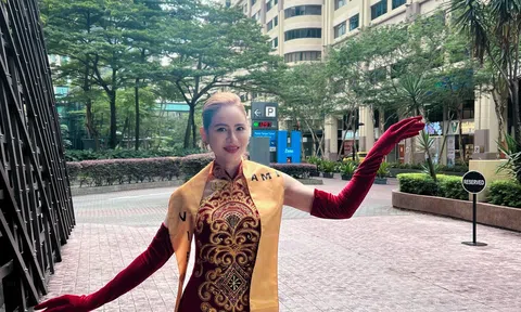 Hoa hậu Lan Lê trong ngày đầu tham đấu tại Asian Model Icon International 2024