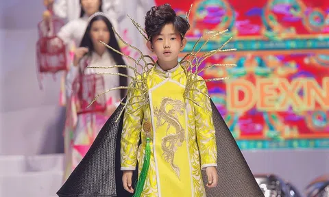 Model kid Minh Triết giữ vị trí vedette cho BST “Ấn tượng Châu Á”