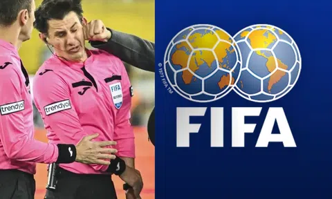 Trọng tài FIFA đưa ra tuyên bố cứng sau khi bị đấm tím mắt