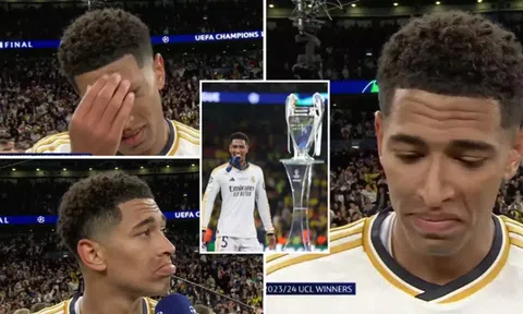 Bellingham bật khóc, chia sẻ đầy xúc động sau khi vô địch Cúp C1