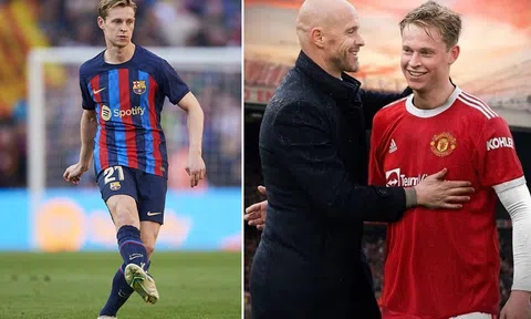 HLV Ten Hag nhận tin vui từ De Jong: MU sẽ sở hữu thủ quân tương lai của Barcelona với một điều kiện