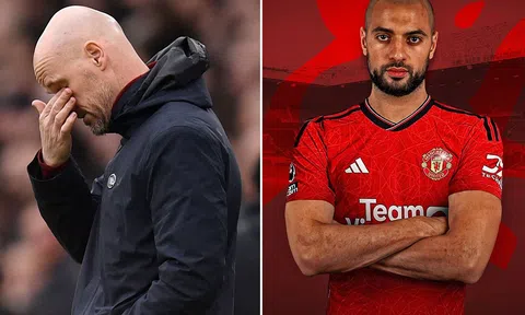 HLV Ten Hag đón tin dữ: Sofyan Amrabat chấn thương nặng, chưa hẹn ngày ra mắt Manchester United?