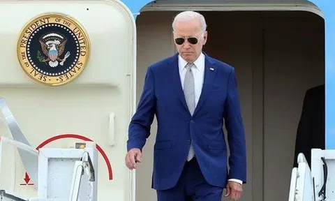 Những hình ảnh đầu tiên của Tổng thống Hoa Kỳ Joe Biden tại Việt Nam