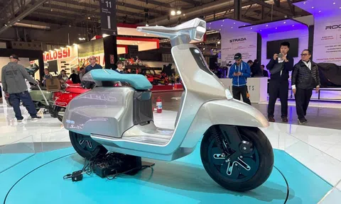 ‘Siêu phẩm’ xe máy điện đẹp như Vespa trình làng, sở hữu nhiều công nghệ bậc nhất