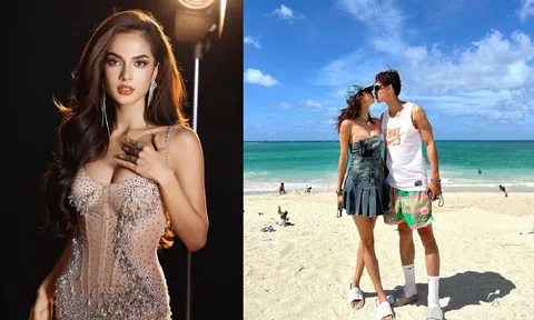 Giống như Ý Nhi, 'bông hồng lai' thi Miss Universe Vietnam 2023 công khai tình yêu đẹp