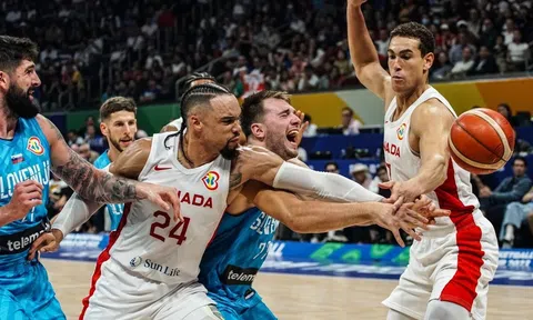 Sao bóng rổ Canada 'flexing' trước thềm bán kết FIBA World Cup 2023