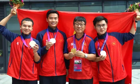 Thu Vinh, Quang Huy có huy chương ngày mở màn giải bắn súng vô địch Châu Á 2023