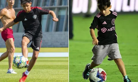 Ganh đua Cristiano Jr, quý tử nhà Messi sẵn sàng danh xưng 'GOAT' giống cha