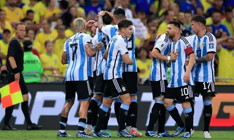 Kết quả vòng loại World Cup 2026 ngày 22/11: Argentina thắng trên đất Brazil