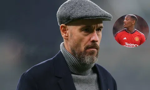 HLV Ten Hag đưa 2 lý do loại Hojlund chọn Martial đá chính trước Bournemouth