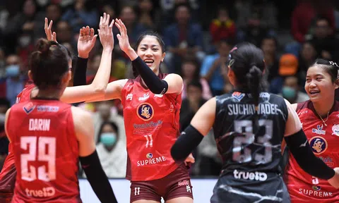 Kiều Trinh, Lâm Oanh khởi đầu tưng bừng tại giải bóng chuyền Thái Lan