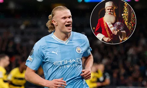 Haaland hóa ông già Noel với món quà nhìn 'chỉ biết ước'