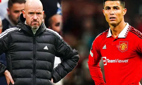 HLV Ten Hag bị nhà báo Morgan chọc ghẹo sau bức ảnh của Ronaldo