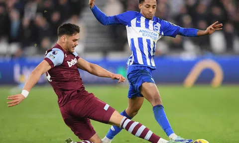 Brighton chia điểm trước West Ham, bỏ cơ hội áp sát top 4