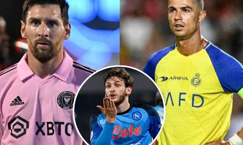 Kvaratskhelia tiết lộ thần tượng, chỉ người 'đứng top' giữa Ronaldo và Messi