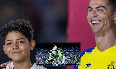 'Ronaldo con' tiếp tục tái hiện bàn thắng thương hiệu của cha