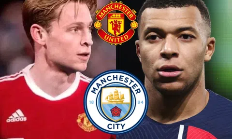 Tin chuyển nhượng 18/2: MU dùng 4 cầu thủ sở hữu De Jong, Man City có Mbappe?