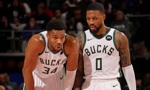 Không đoái hoài đến Giannis Antetokounmpo, Damian Lillard khiến NHM dậy sóng