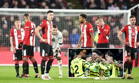 Arsenal tạo cảnh tượng gây sốc với Sheffield