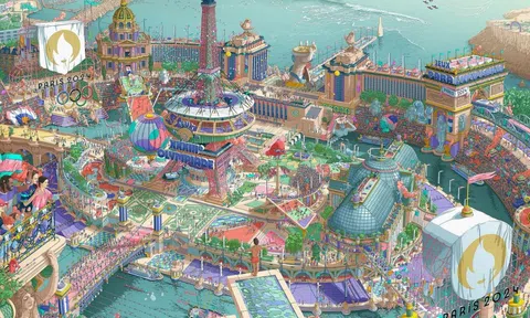 Choáng ngợp trước tấm poster 'huyền ảo' của Olympic Paris 2024
